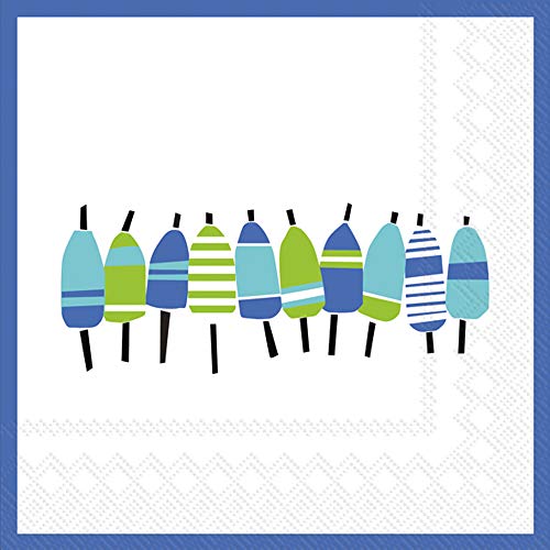 Boston International - 3-Ply 5" Cocktail Napkins - Buoyline