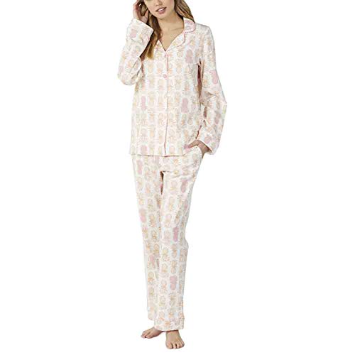 BedHead - Classic Long Sleeve Pajama Set - Golden Pineapple - XSmall