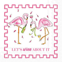 Boston International - 3-Ply 5" Cocktail Napkins - Wine About It