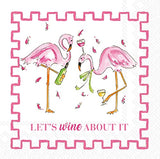 Boston International - 3-Ply 5" Cocktail Napkins - Wine About It