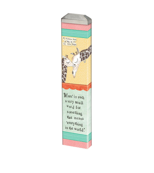 Studio M - 13" Mini Art Pole - Giraffe Mom