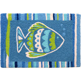 Jellybean - Indoor/Outdoor Rug - Jazzy Blue Fish