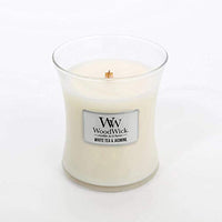 WoodWick - Medium Crackling Candle - White Tea & Jasmine