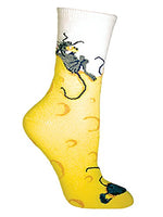 Wheel House Designs - Mouse & Cheese Socks - 10-13