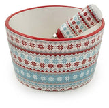 Boston International - 4.75" Bowl & Spreader - Fancy Forest