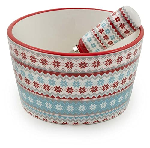 Boston International - 4.75" Bowl & Spreader - Fancy Forest
