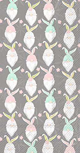 Boston International - Paper Guest Towel - Bunny Gnome Pattern