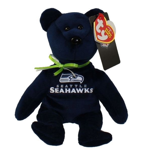 TY Beanie Baby - NFL Football Bear - Seattle Seahawks