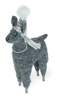 Boston International - 8.5" Spun Silver Tabletop Decor - Llama Luna
