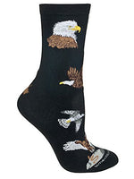 Wheel House Designs Socks - Raptors on Black - 10-13