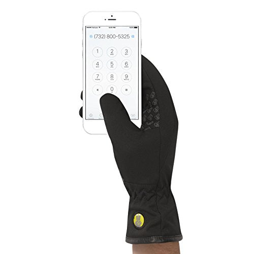 Glove.ly - Sport Touchscreen Gloves - Softshell - Black - Small/Medium