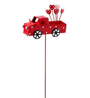Napco - Flower Pot Pick - Red Hearts Truck