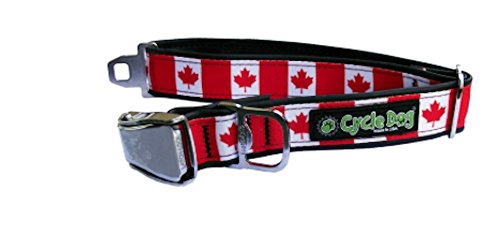 Cycle Dog - Dog Collar w/ Bottle Opener - Canadian Maple Leaf - M