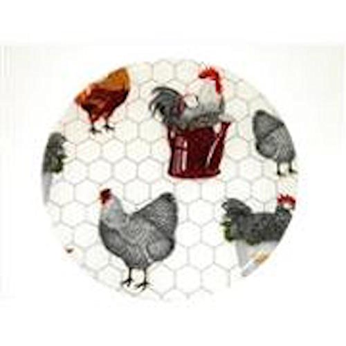 Andrea's Silicone - 8" Non-Slip Trivet - Hens & Chickens