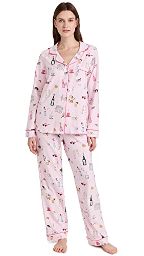 BedHead - Classic Cotton L/S Pajama Set - Let's Do Brunch - Medium (US 8-10)