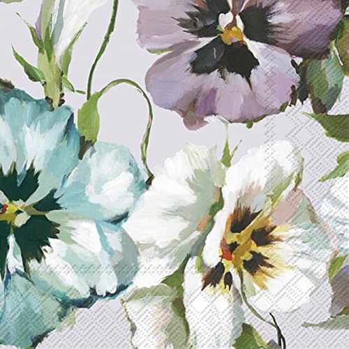 Boston International - 3-Ply 5" Cocktail Napkins - Martha Light Lilac
