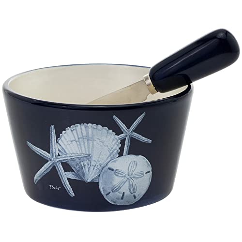 Boston International - Bowl & Spreader Set - Dark Sea