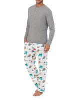 Bedhead - Men's Henley Flannel PJ Set - Holiday Rush - Medium