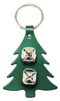 Auburn Leather - Pet Bell Hanger - Christmas Tree - Green